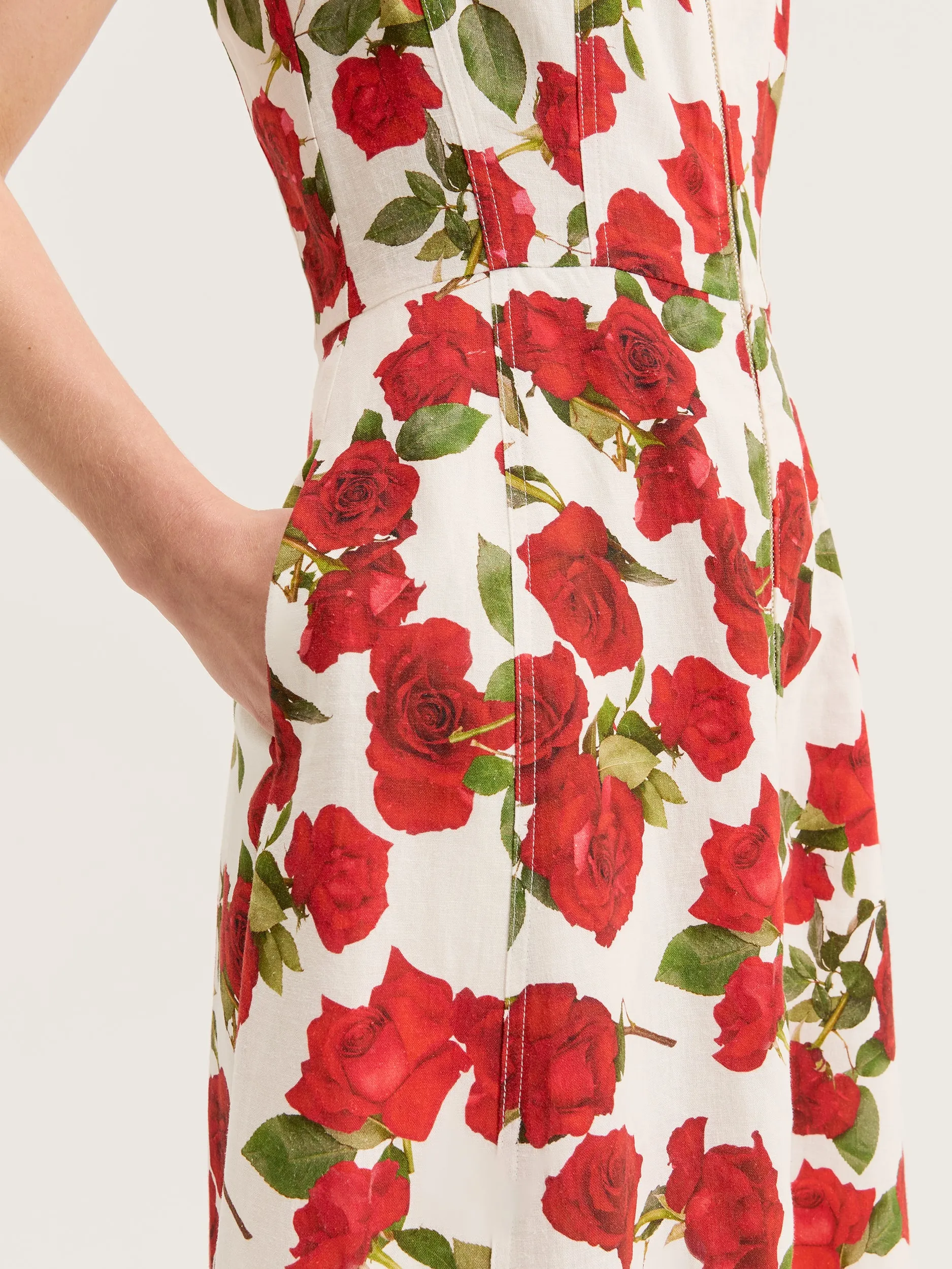 Rosa Vasette Zip Dress