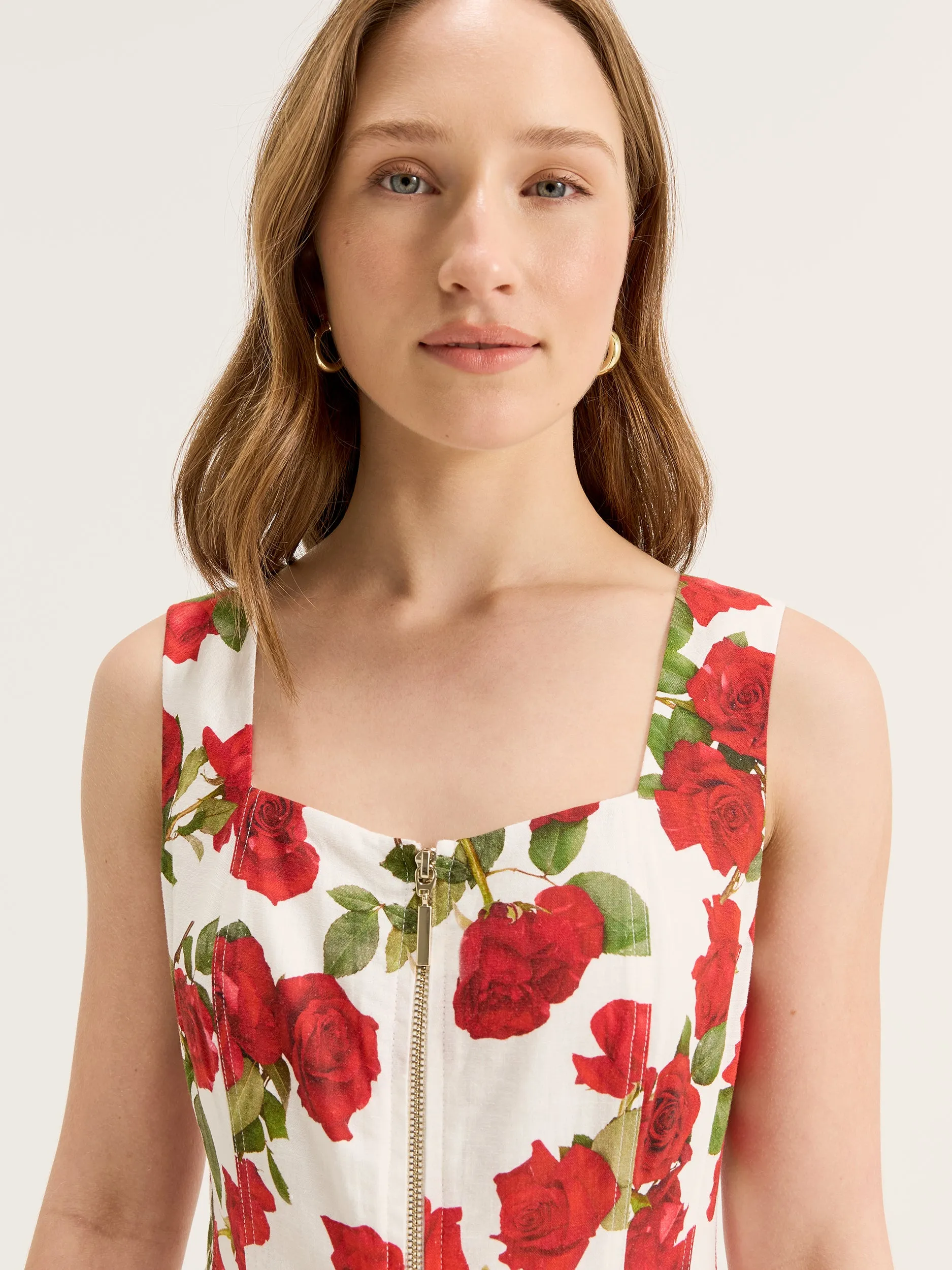 Rosa Vasette Zip Dress