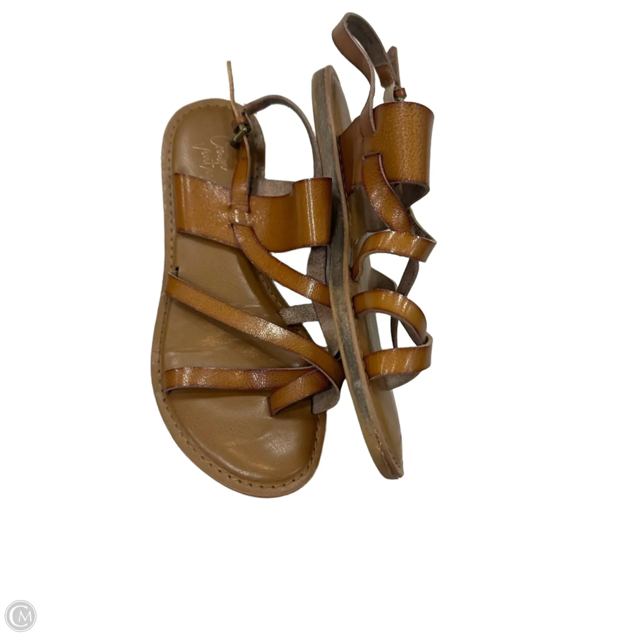 Sandals Flats By Crown Vintage In Brown, Size: 8