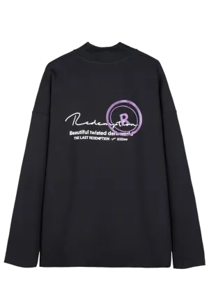 Signature Printed Turtle Neck