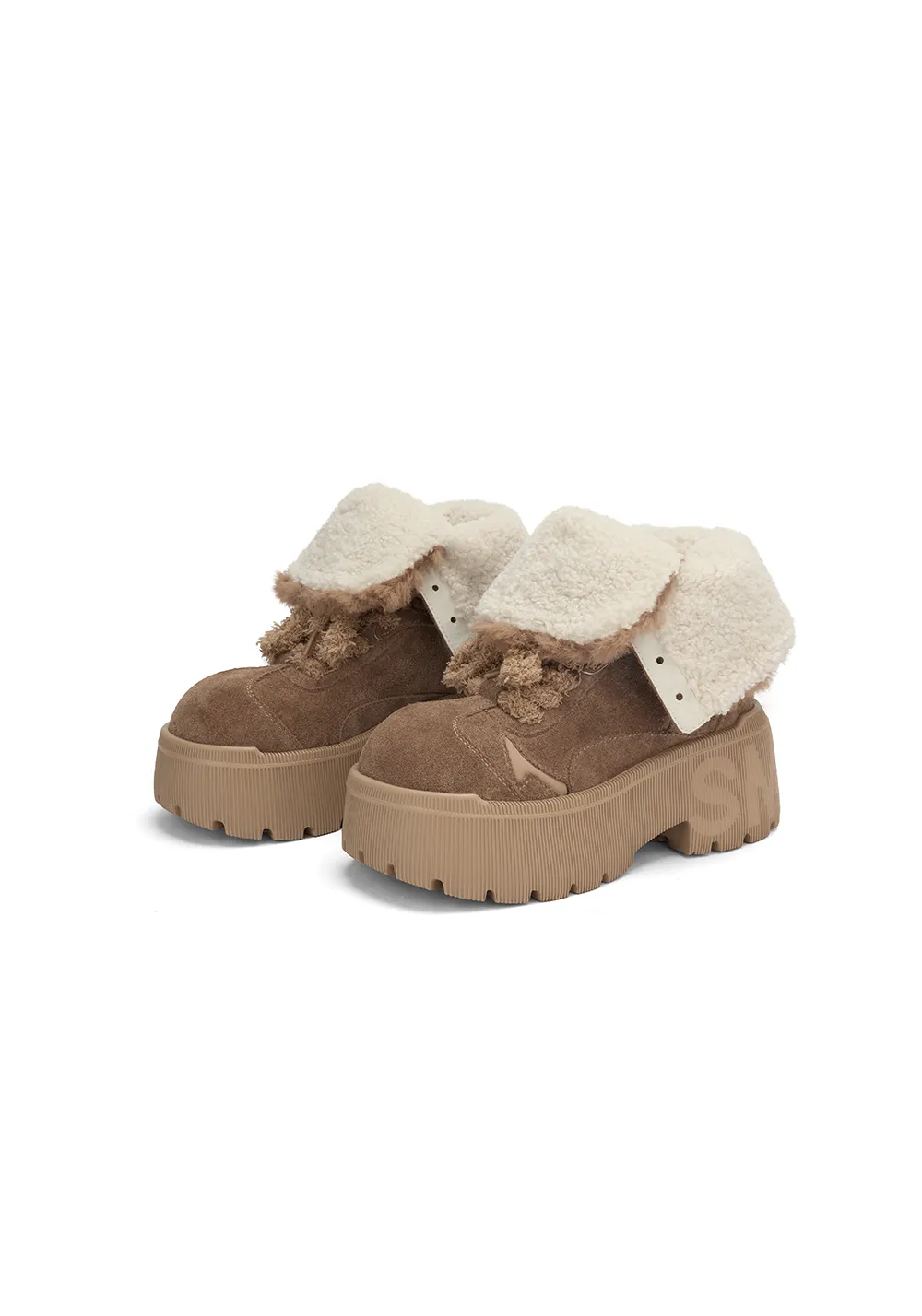 SMILEY丨Tall Snow Boots-Camel