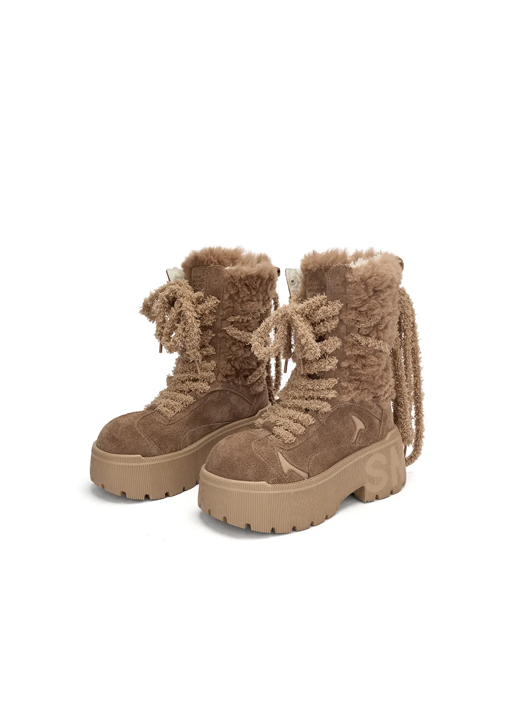 SMILEY丨Tall Snow Boots-Camel