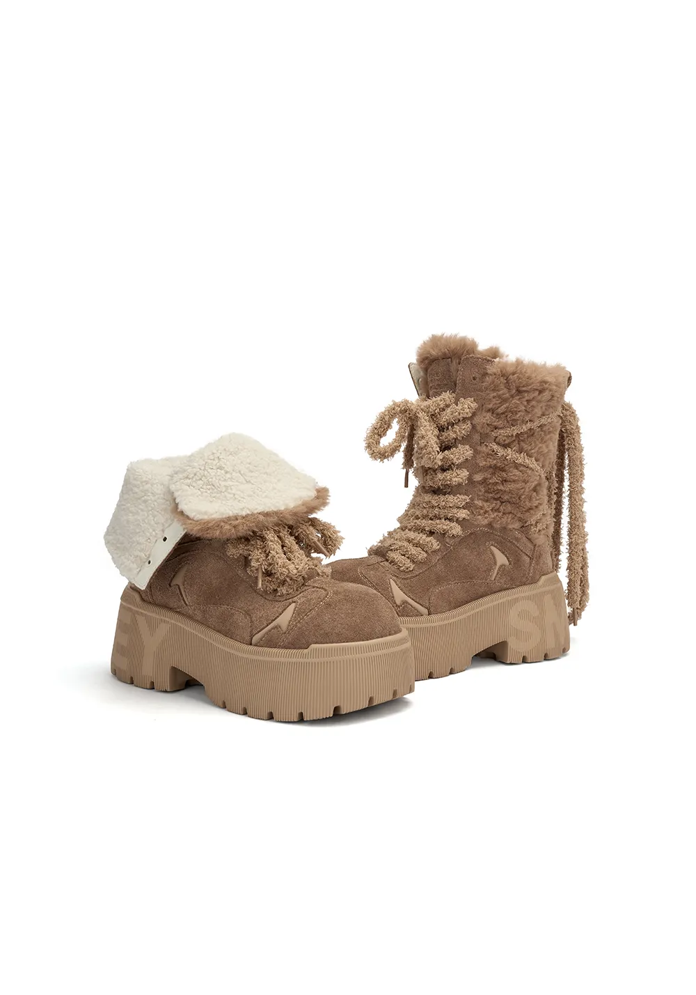 SMILEY丨Tall Snow Boots-Camel