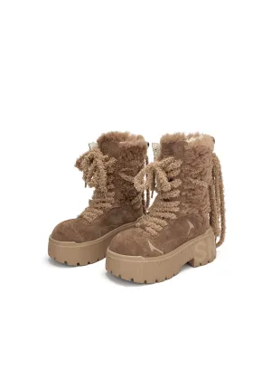 SMILEY丨Tall Snow Boots-Camel