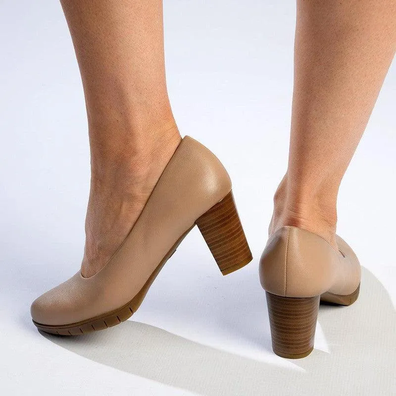 Soft Style By Hush Puppies Sian Block Heel - Nude