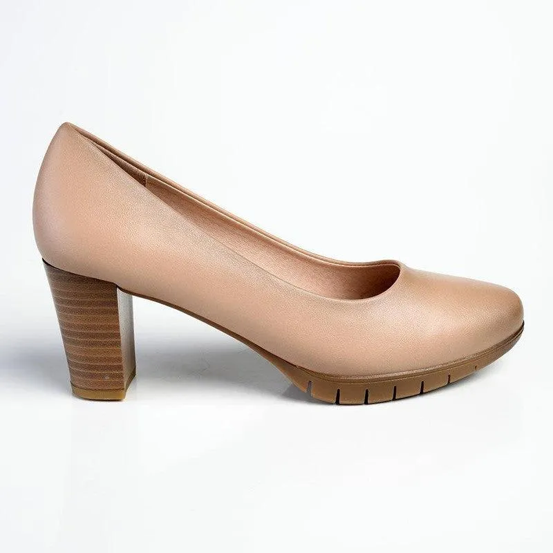 Soft Style By Hush Puppies Sian Block Heel - Nude