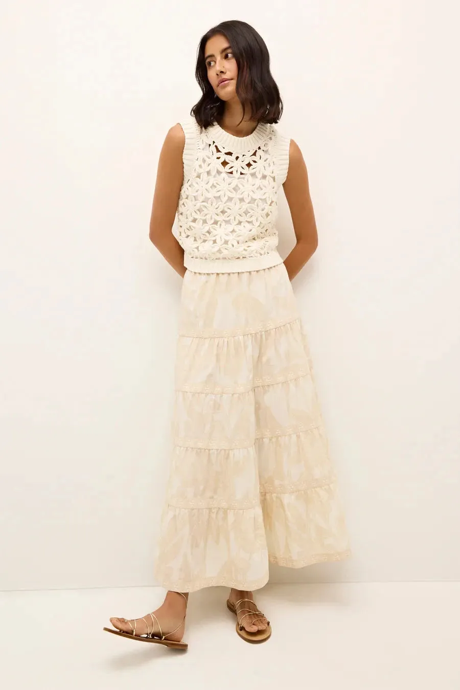 Thea Shell Top Ecru