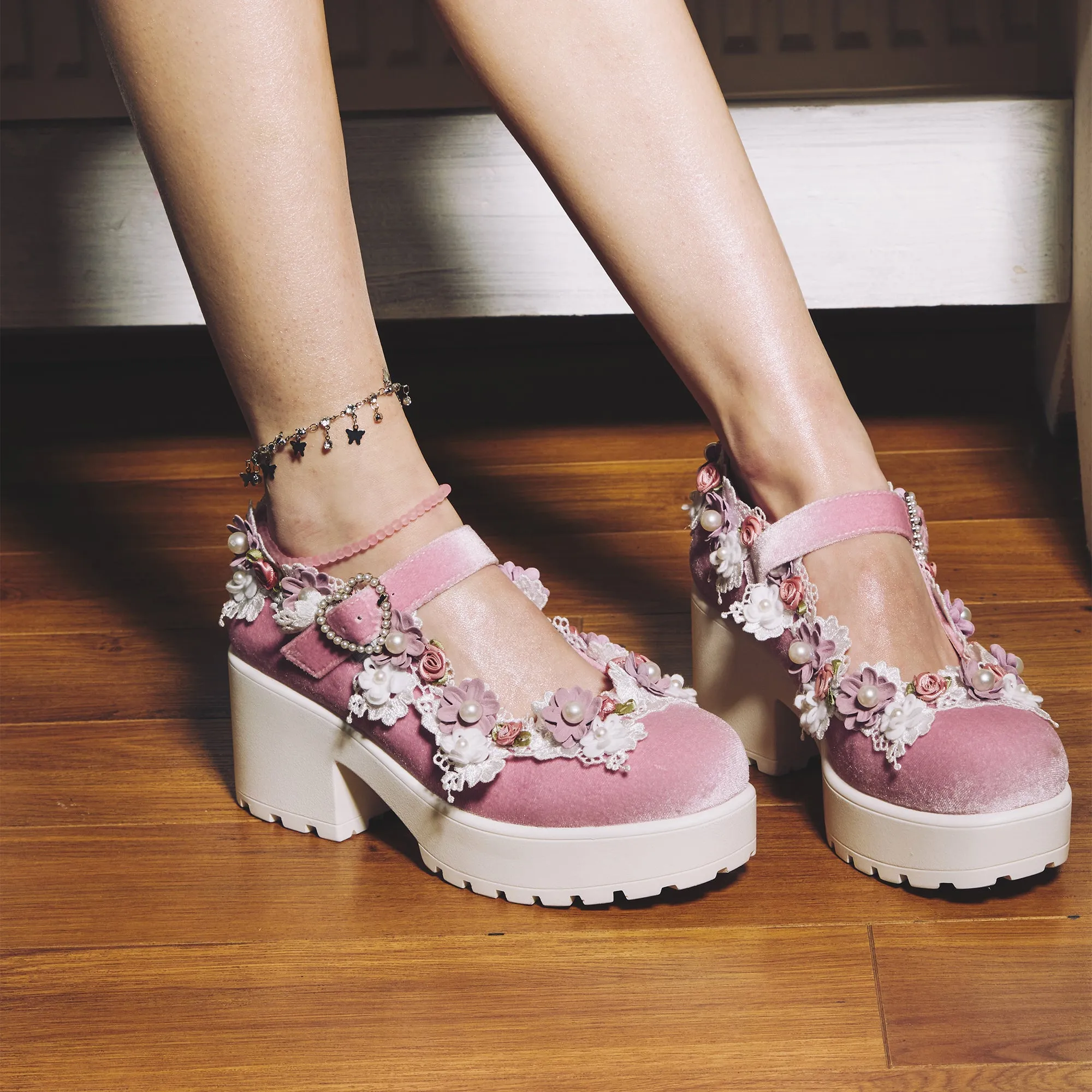 Tira Pink Mary Janes ‘Fairy Powder Edition’ - PRE ORDER