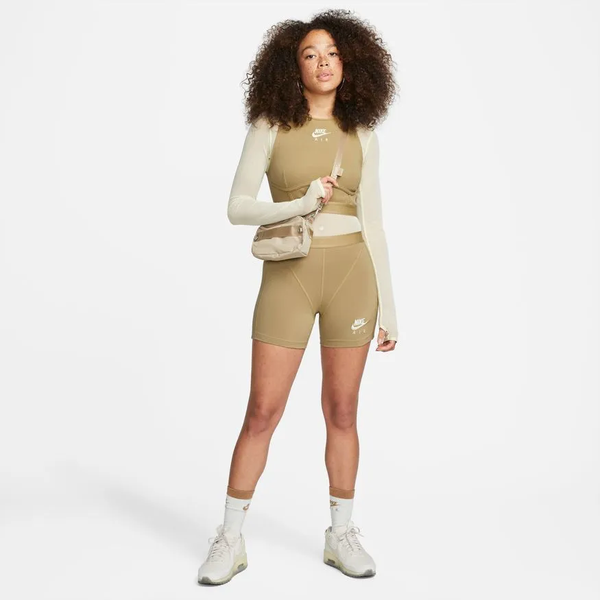 W RIBBED SHORTS BARLEY