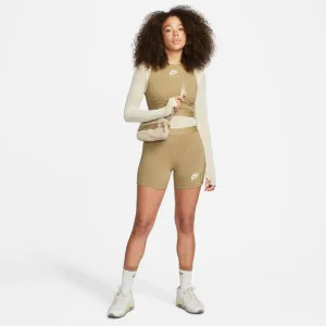 W RIBBED SHORTS BARLEY