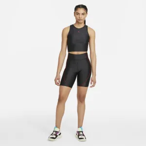 Women Jordan Essentials Mid-Rise Bike Shorts Black Red