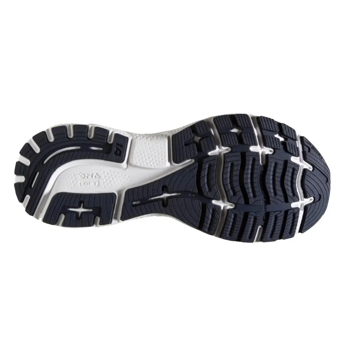 Womens Brooks Ghost 14 (Wide) - Peacoat / Yucca / Navy