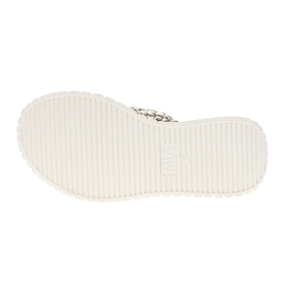Yoshi Metallic Platform Wedge Sandals