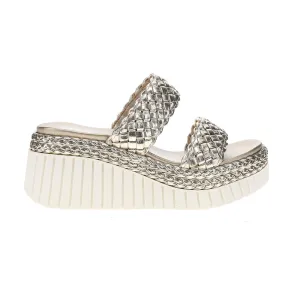 Yoshi Metallic Platform Wedge Sandals