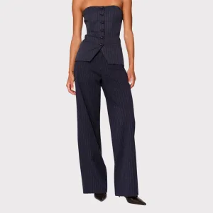 Zoie Wide Leg (Pinstripe)