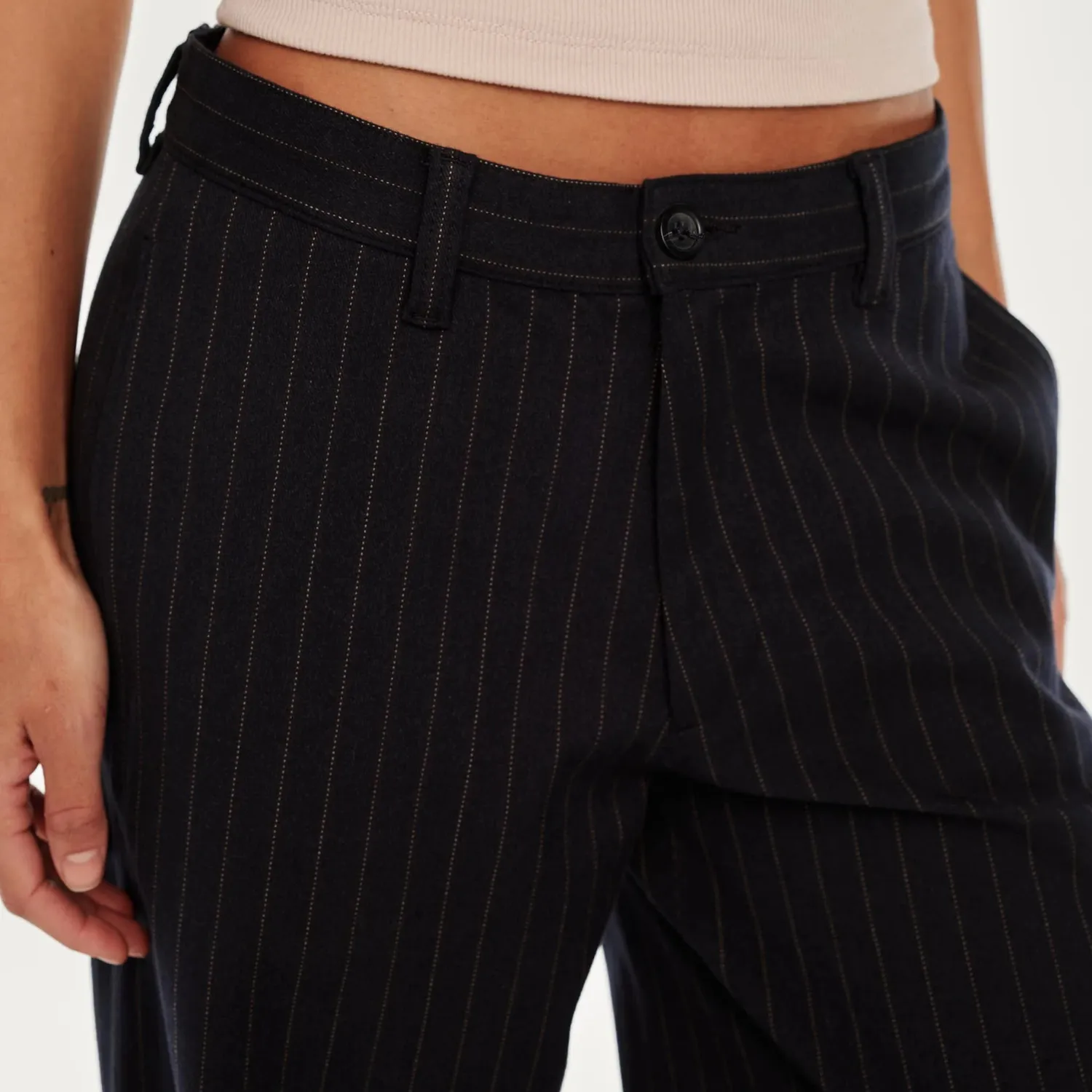 Zoie Wide Leg (Pinstripe)